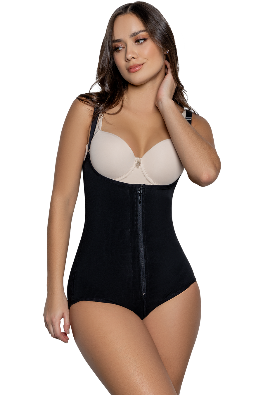 Hushmode - Panty Body Shaper With Covered Back And Zipper