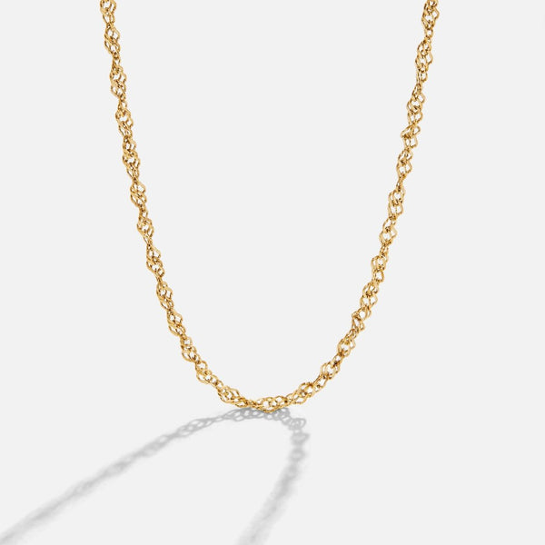 Hushmode - Twist Gold Chain Necklace