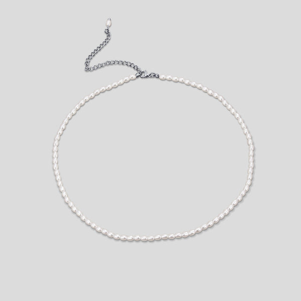 Hushmode - Temi Pearl Silver Necklace