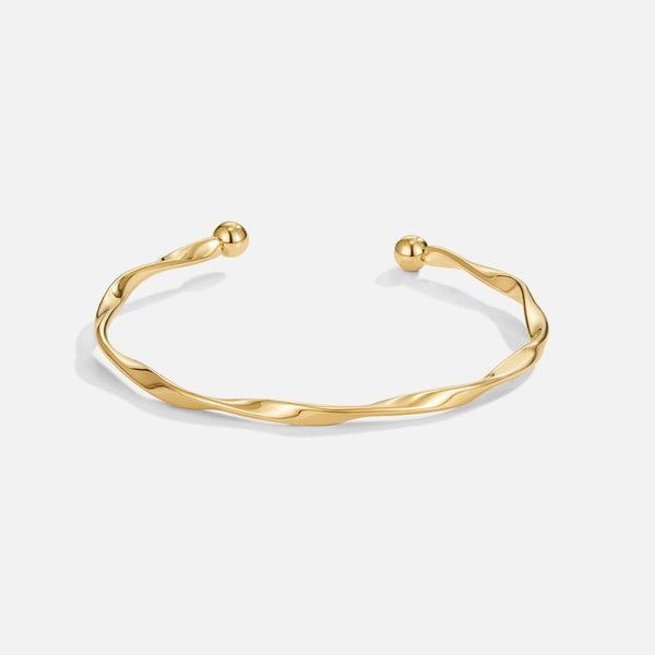 Hushmode - Twisted Gold Bangle