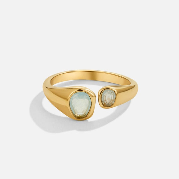 Hushmode - Vintage Aquamarine Wrap Ring