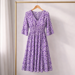 Hushmode - V-neck long dress 14