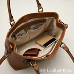 Hushmode - Structured Leather Shoulder Bag 2