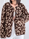 Hushmode — Leopard Teddy Jacket — Chocolate & Beige 5