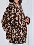Hushmode — Leopard Teddy Jacket — Chocolate & Beige 3