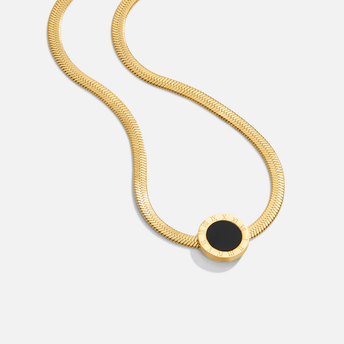 Hushmode - Azalea Black Pendant Necklace