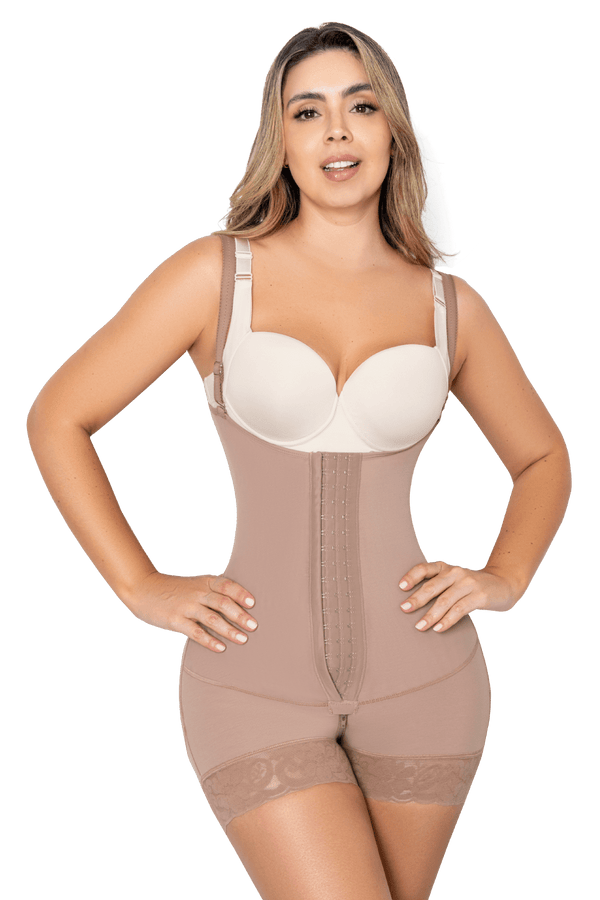 Hushmode - Full Back Smoothing Tummy Control Shaper with Hooks