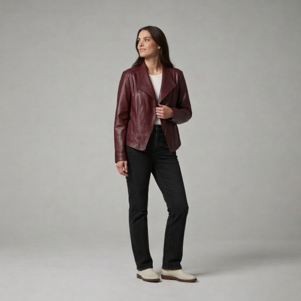 Hushmode - Leather zip Jacket