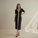 Hushmode - Contrast Knit dress 2