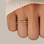 Hushmode - 18K Gold Mia Crystal Ring 2