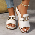 Hushmode - Gold Buckle Comfort Sandals 3