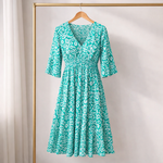 Hushmode - V-neck long dress 9