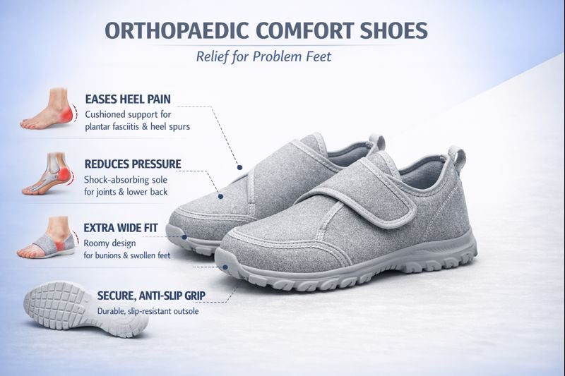 Hushmode  – Comfortable orthopaedic shoes + strip band - afbeelding 13
