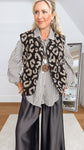 Hushmode — Leopard Teddy Vest — Chocolate 2