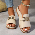 Hushmode - Gold Buckle Comfort Sandals 5