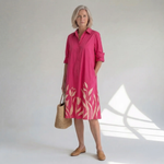 Hushmode - Botanical Midi Shirt Dress 2
