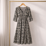 Hushmode - V-neck long dress 7