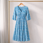 Hushmode - V-neck long dress 15
