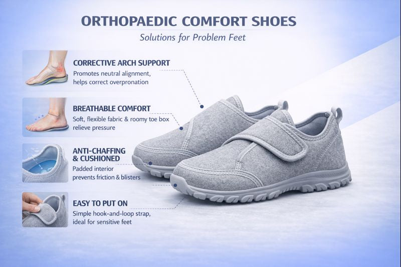 Hushmode  – Comfortable orthopaedic shoes + strip band - afbeelding 14