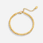 Hushmode - Lexi 18K Gold Cube Bracelet 3