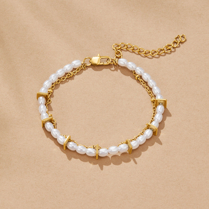 Hushmode - Aria Layered Pearl Bracelet