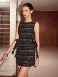 Hushmode - Textured Tweed Mini Dress 4