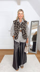 Hushmode — Leopard Teddy Vest — Chocolate 4