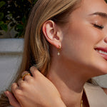 Hushmode - Crystal Four Leaf Clover Drop Earrings 2