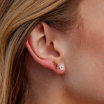 Hushmode - Crystal White Blossom Earrings 4