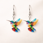 Hushmode - Acrylic hummingbird earrings 3