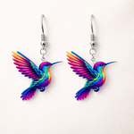 Hushmode - Acrylic hummingbird earrings 4
