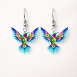 Hushmode - Acrylic hummingbird earrings 5
