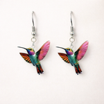 Hushmode - Acrylic hummingbird earrings 6