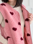 Hushmode — Heart Teddy Vest — Berry 2