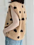 Hushmode — Heart Teddy Vest — Camel 2