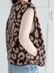 Hushmode — Leopard Teddy Vest — Chocolate 5