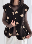 Hushmode — Heart Teddy Vest — Chocolate 2