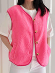 Hushmode — Teddy Vest — Pink 1
