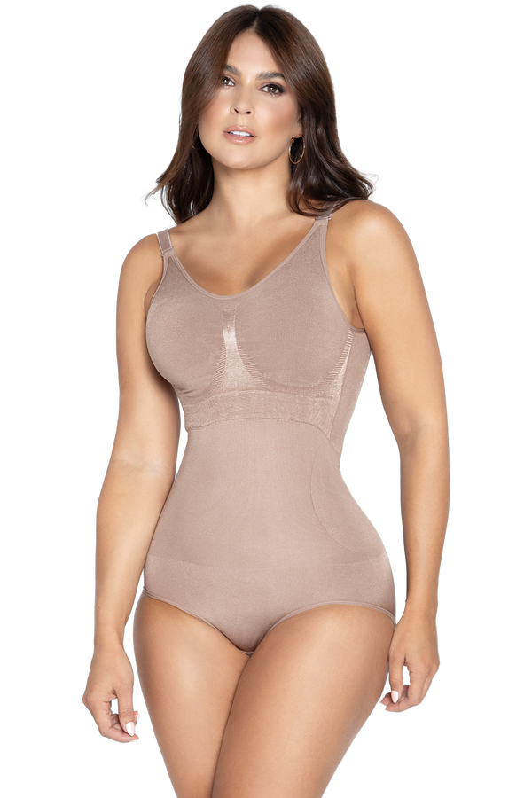 Hushmode - Seamless Panty Bodysuit With Bra