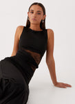 Hushmode - Noir Lace Column Dress 6