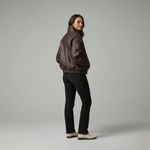 Hushmode - Leather turtleneck jacket 2