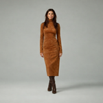 Hushmode - Dress, made from vegan suede 12