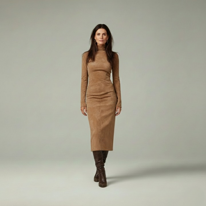 Hushmode - Dress, made from vegan suede