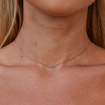 Hushmode -  Crystal Bar Pendant Necklace 2