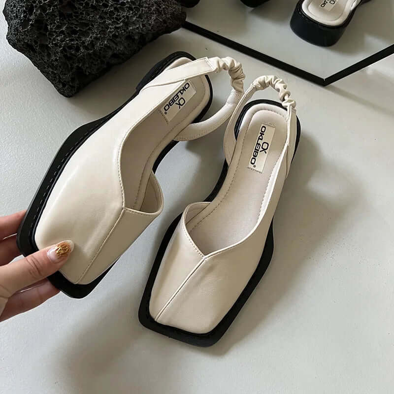 Hushmode - Square Toe Slip-On Flats - afbeelding 2