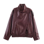 Hushmode - Leather turtleneck jacket 5