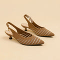 Hushmode - Kitten Heel Sandals 7
