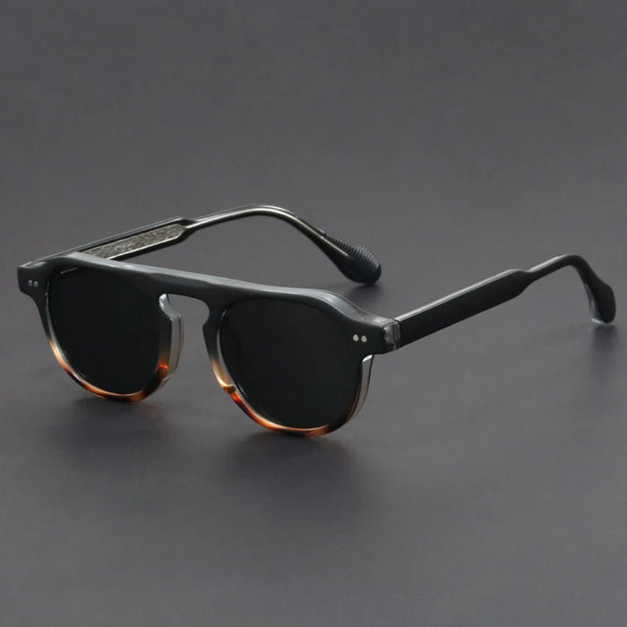 Hushmode - Noir Panto Sunglasses