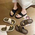 Hushmode - Sculpted Gold Accent Sandals 4