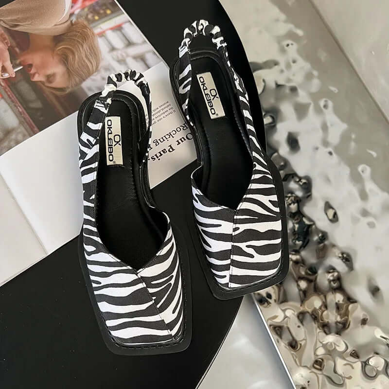 Hushmode - Square Toe Slip-On Flats - afbeelding 7